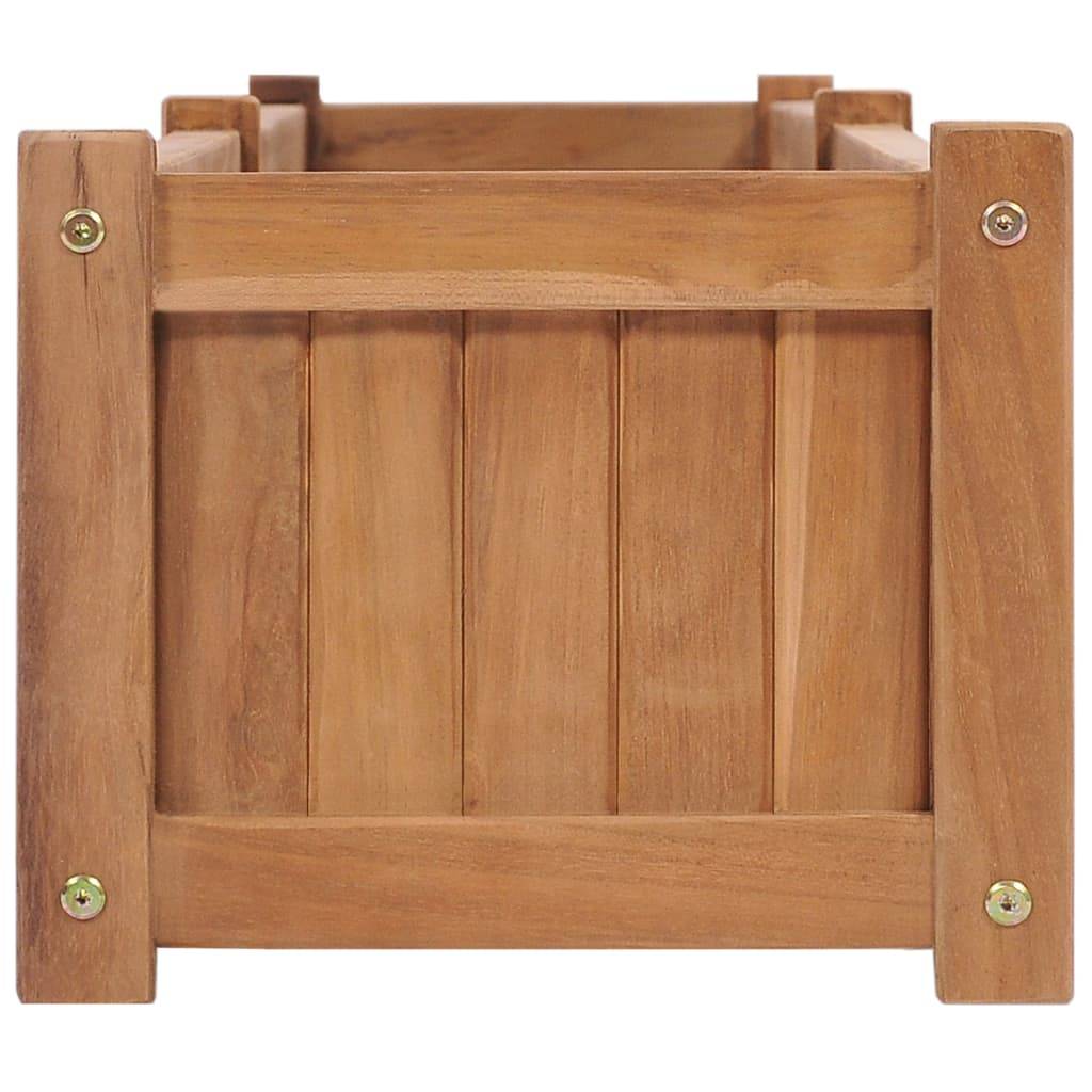 vidaXL Hochbeet 200x30x25 cm Massivholz Teak