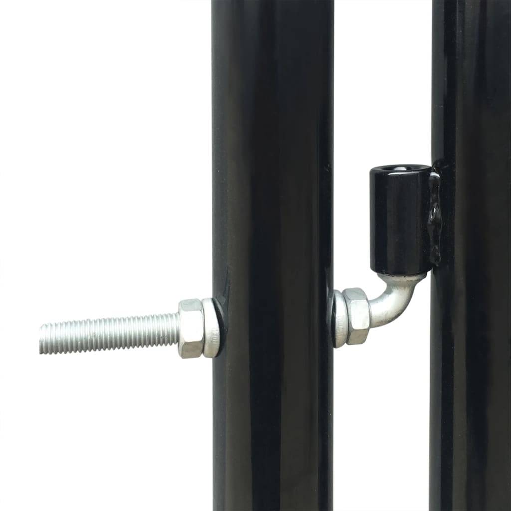 vidaXL Zauntor (Einzeltor) Schwarz 300x225 cm