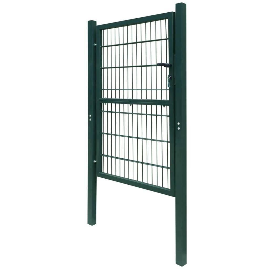 vidaXL 2D Zauntor (Einzeltor) Grün 106x210 cm