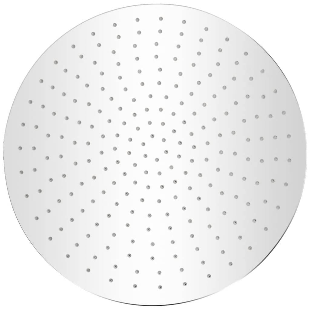vidaXL Regenbrause Edelstahl 40 cm Rund