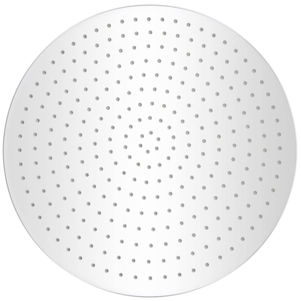 vidaXL Regenbrause Edelstahl 50 cm Rund