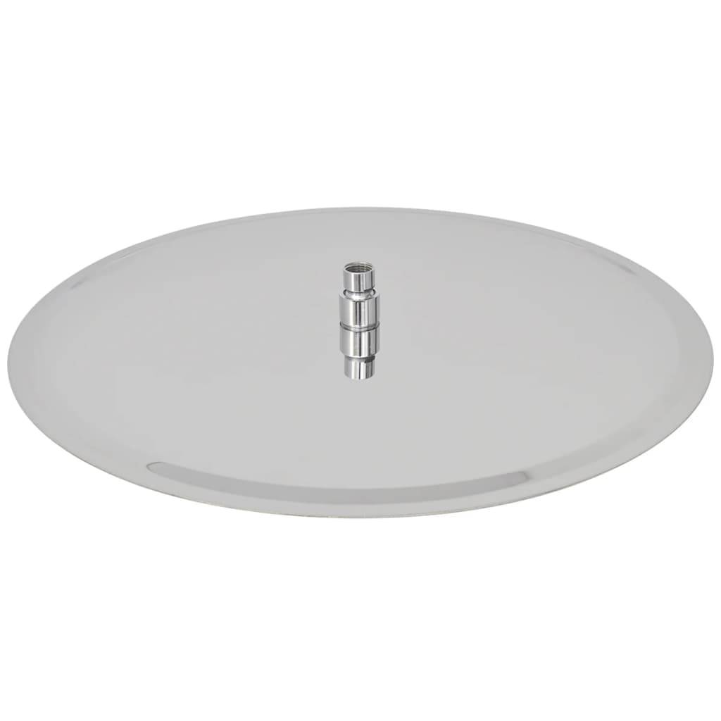 vidaXL Regenbrause Edelstahl 50 cm Rund