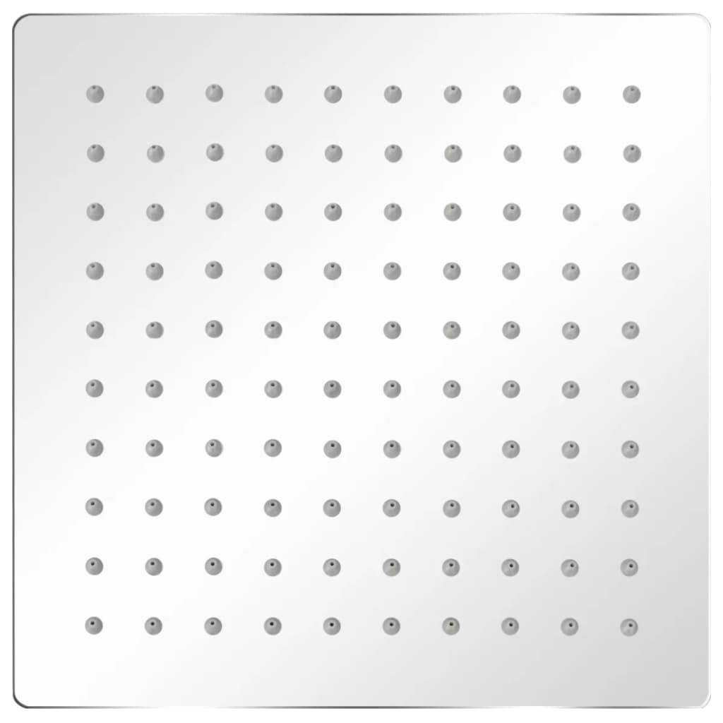 vidaXL Regenbrause Edelstahl 20x20 cm Quadratisch