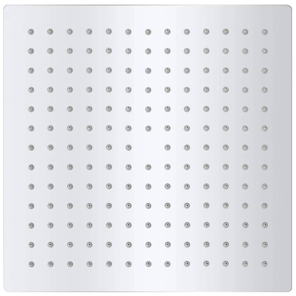 vidaXL Regenbrause Edelstahl 25x25 cm Quadratisch