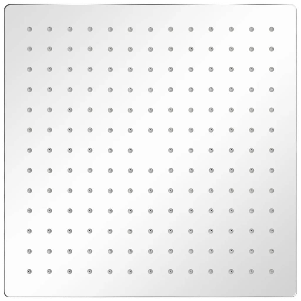 vidaXL Regenbrause Edelstahl 30x30 cm Quadratisch