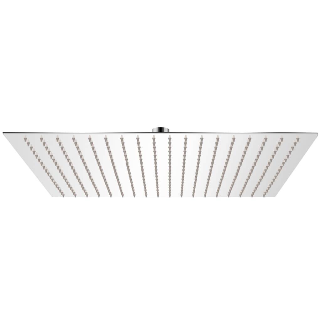 vidaXL Regenbrause Edelstahl 50x50 cm Quadratisch