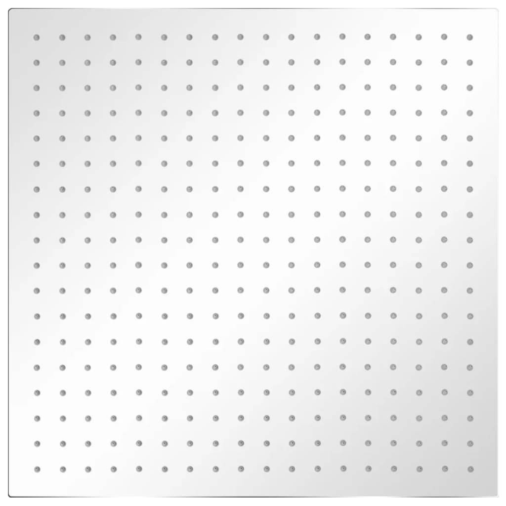 vidaXL Regenbrause Edelstahl 50x50 cm Quadratisch