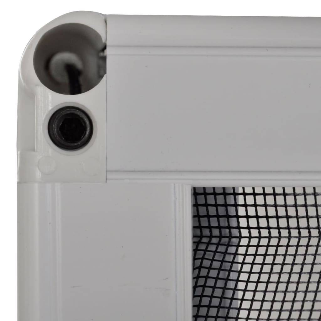 vidaXL Insektenschutz-Plissee für Fenster Aluminium 80 x 100 cm