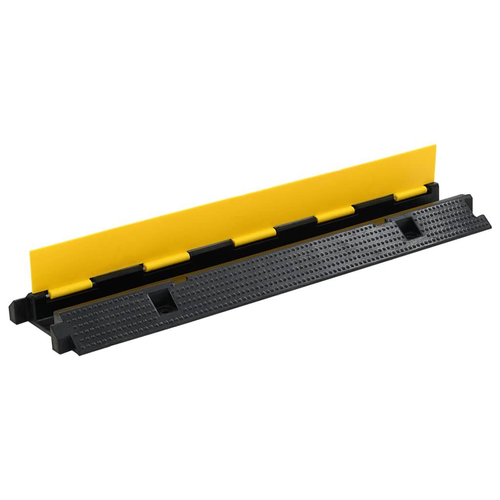 vidaXL Kabelbrücke 1 Kanal Gummi 100 cm
