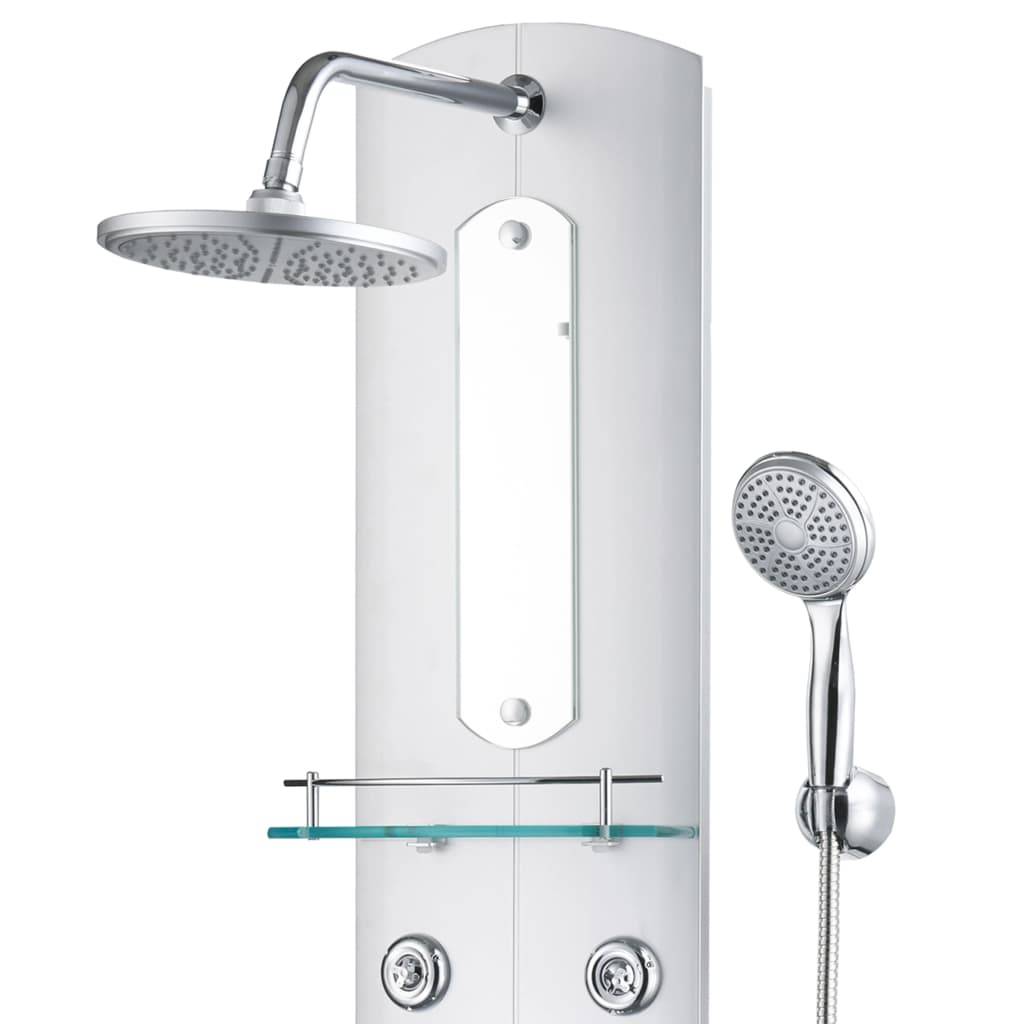 vidaXL Duschpaneel 25×43×120 cm Silbern