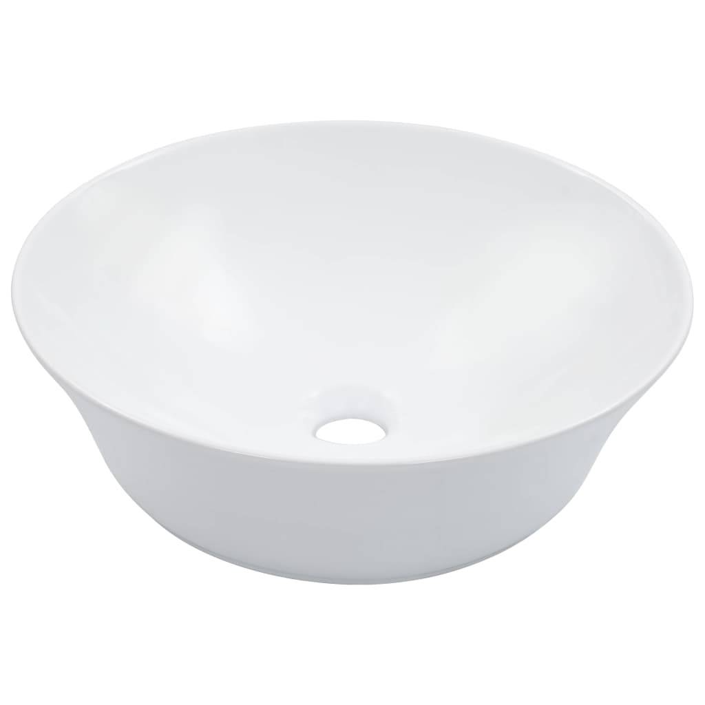 vidaXL Waschbecken 41 x 12,5 cm Keramik Weiß