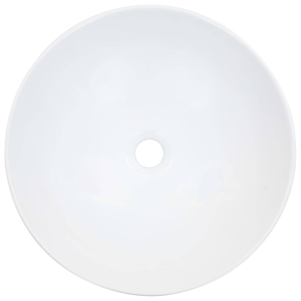 vidaXL Waschbecken 41 x 12,5 cm Keramik Weiß