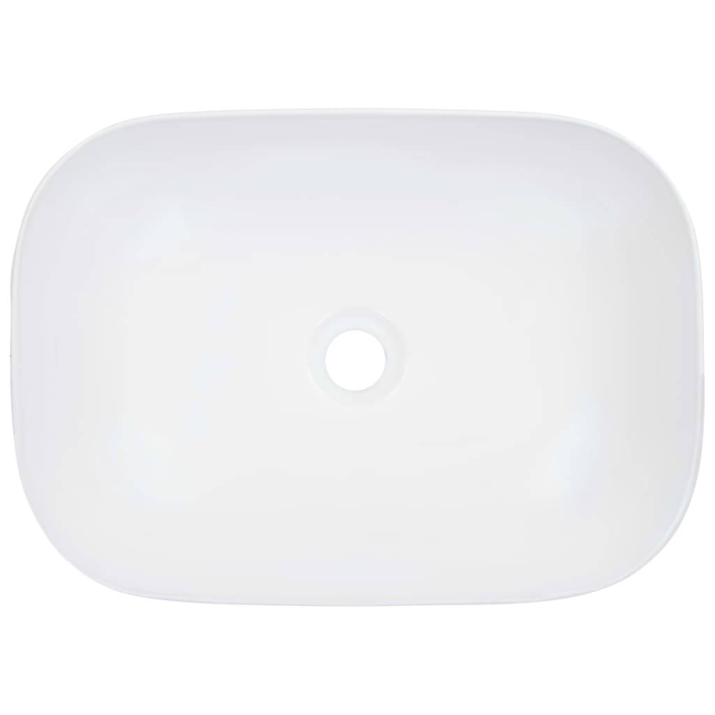 vidaXL Waschbecken 45,5 x 32 x 13 cm Keramik Weiß