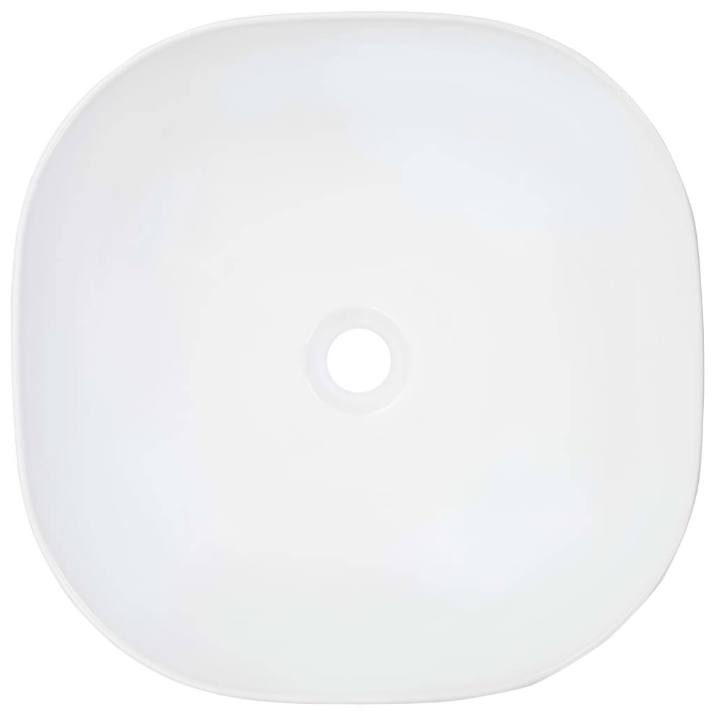 vidaXL Waschbecken 42,5 x 42,5 x 14,5 cm Keramik Weiß