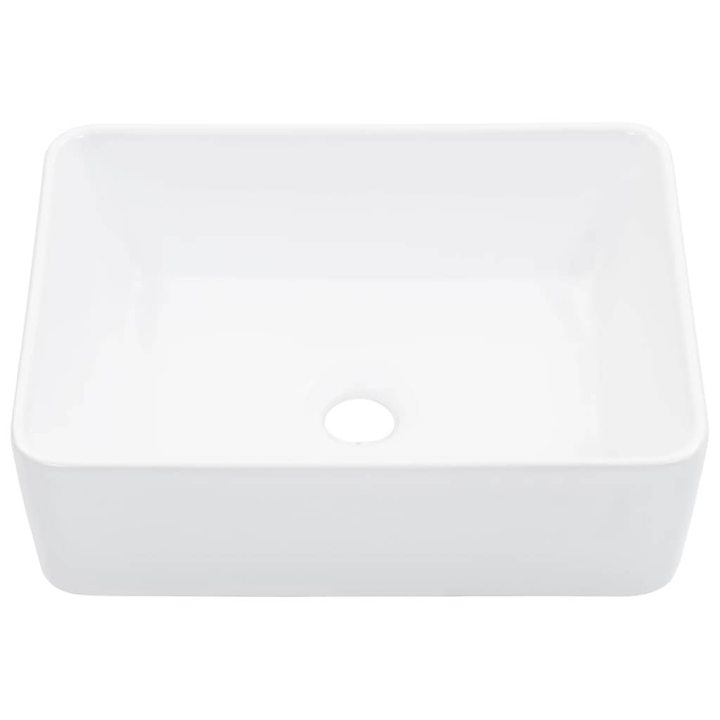 vidaXL Waschbecken 40 x 30 x 13 cm Keramik Weiß