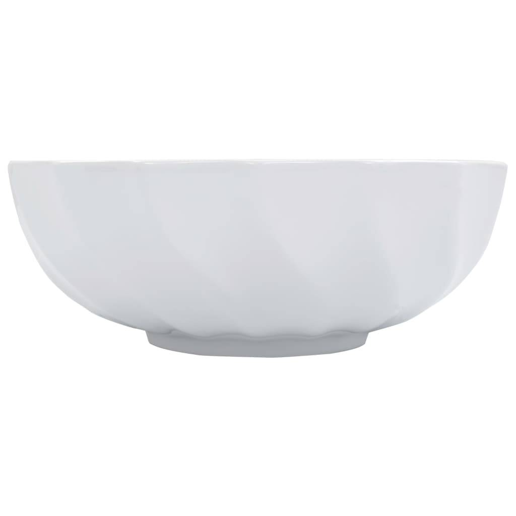 vidaXL Waschbecken 46 x 17 cm Keramik Weiß