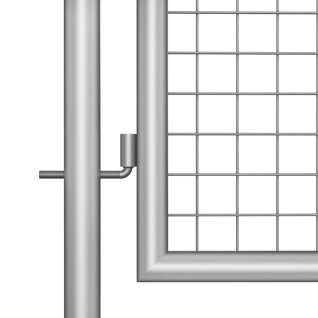 vidaXL Gartentor Verzinkter Stahl 415 x 125 cm Silbern