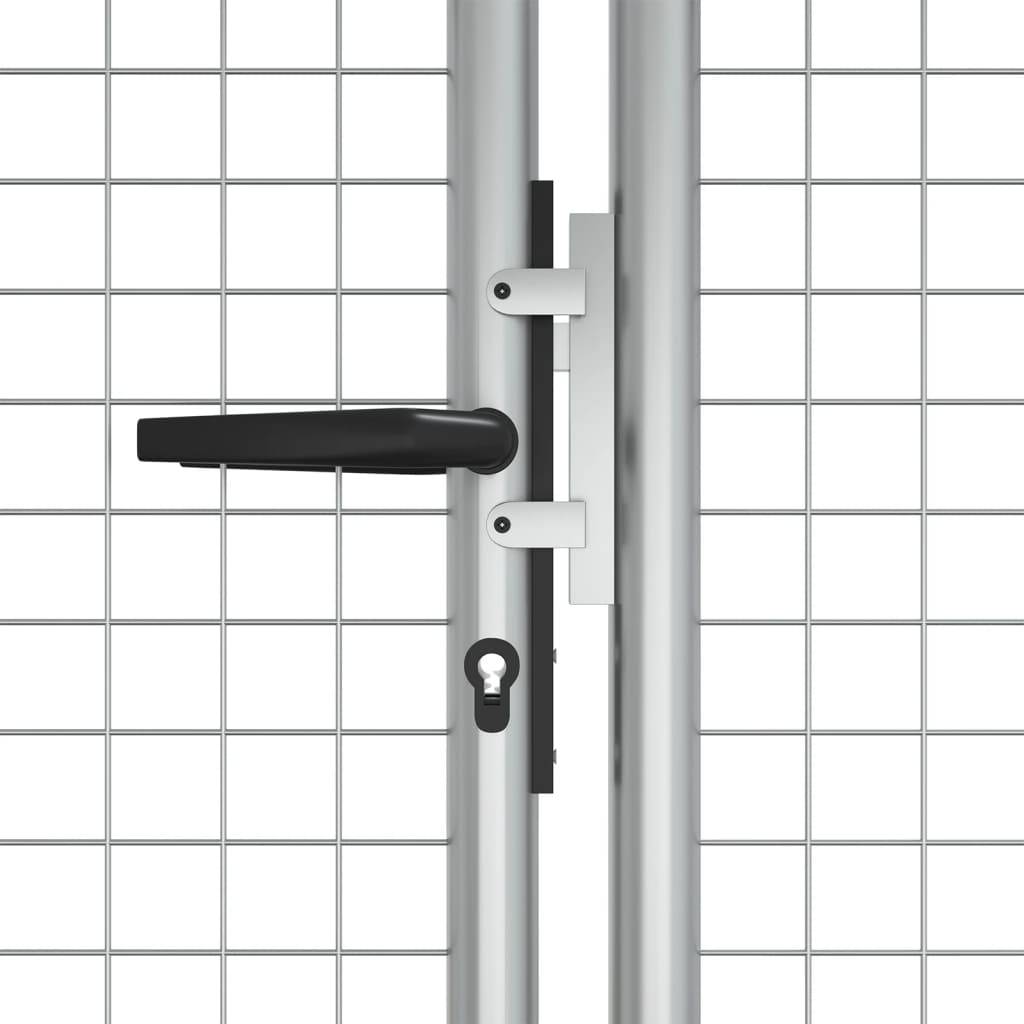 vidaXL Gartentor Verzinkter Stahl 415 x 175 cm Silbern