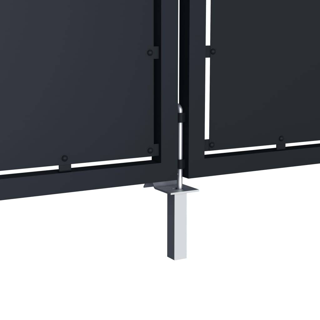 vidaXL Gartentor Stahl 300×100 cm Anthrazit