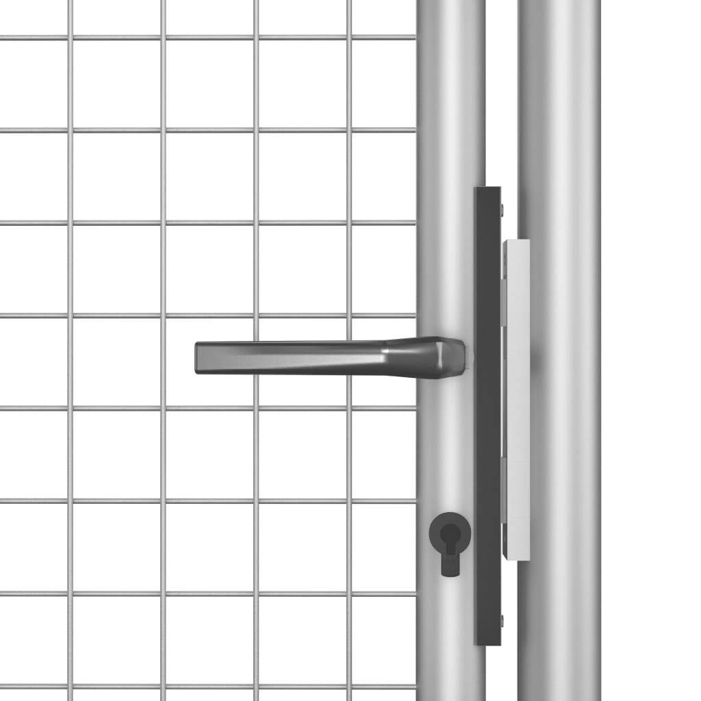 vidaXL Gartentor Verzinkter Stahl 105x175 cm Silbern
