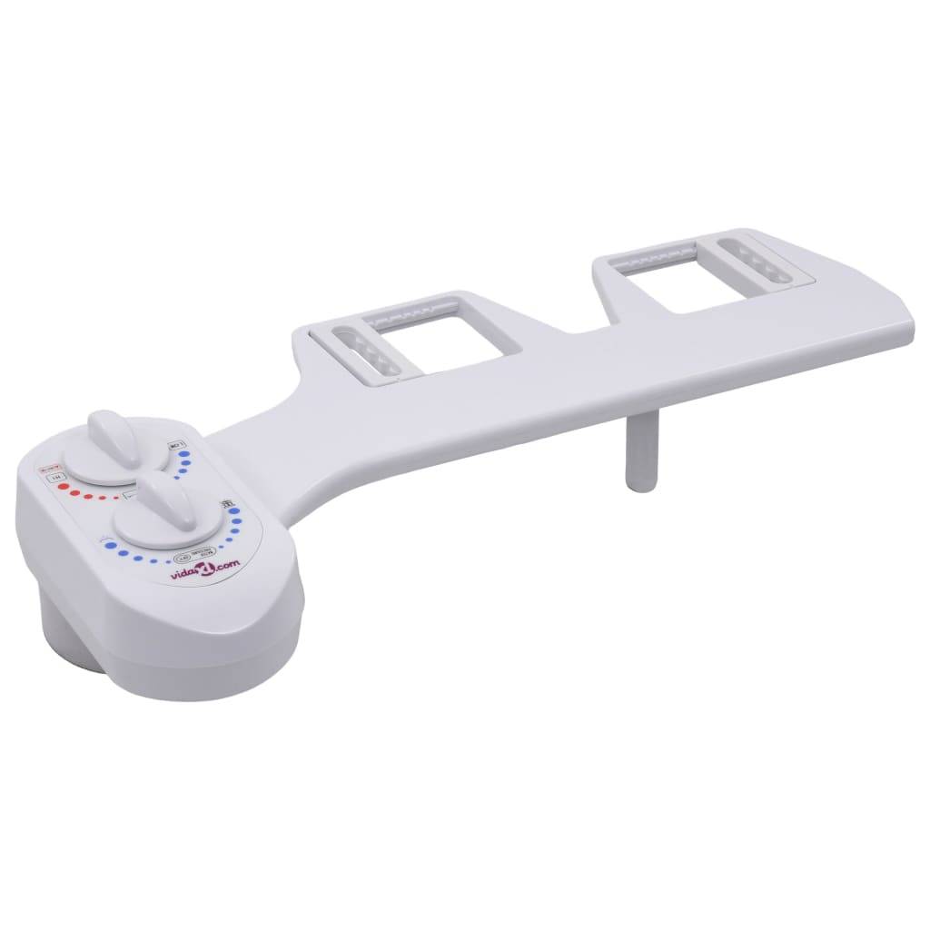 vidaXL Bidet-Aufsatz für Toilettensitz Heißes Kaltes Wasser Einzeldüse