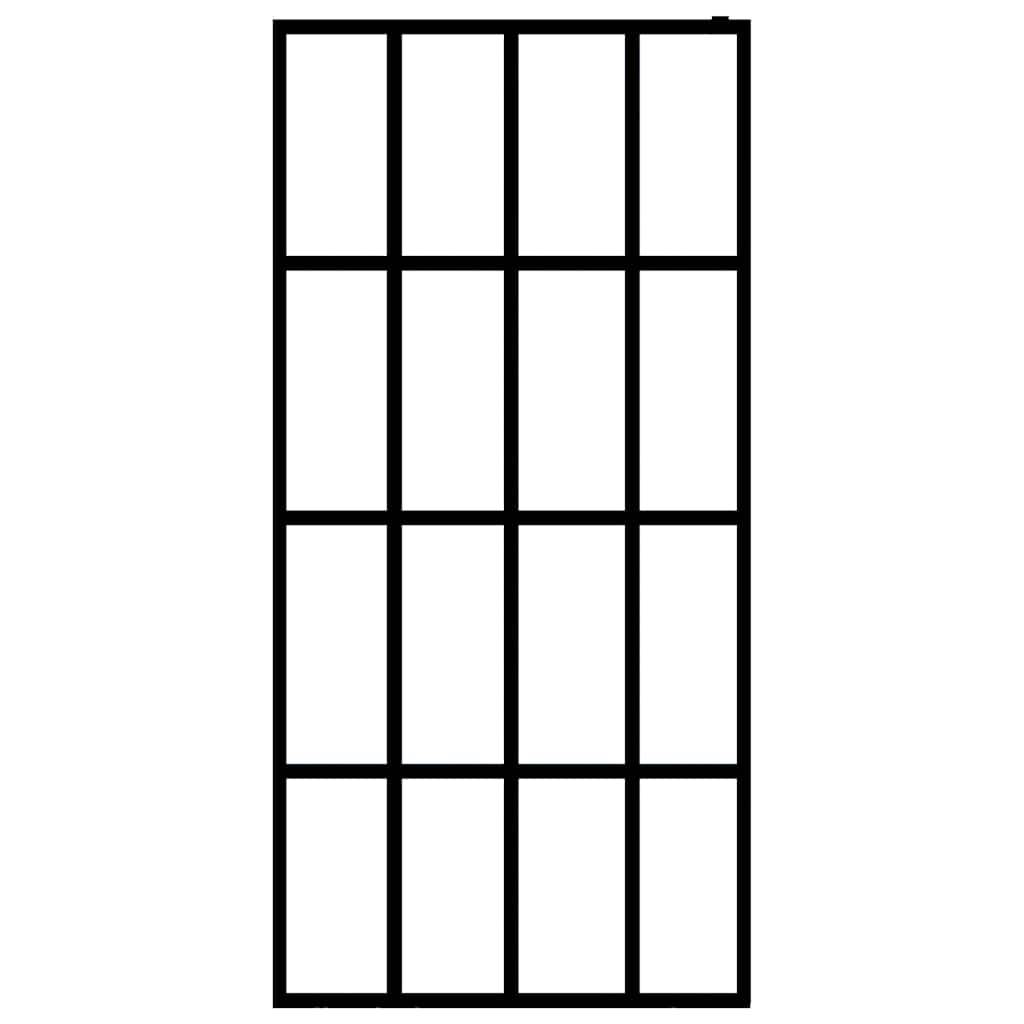 vidaXL Duschwand für Walk-in Dusche Klares Sicherheitsglas 80x195 cm