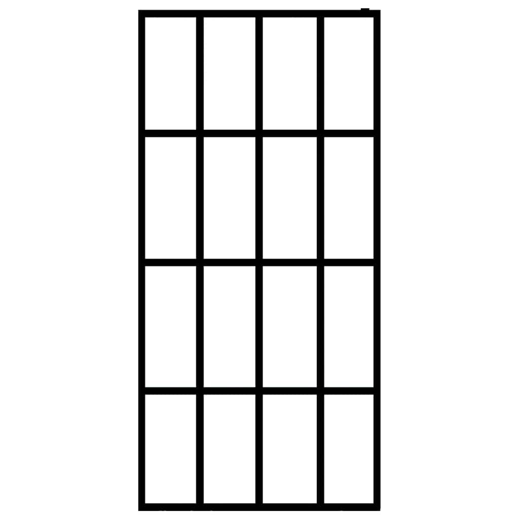 vidaXL Duschwand für Walk-in Dusche Klares Sicherheitsglas 140x195 cm