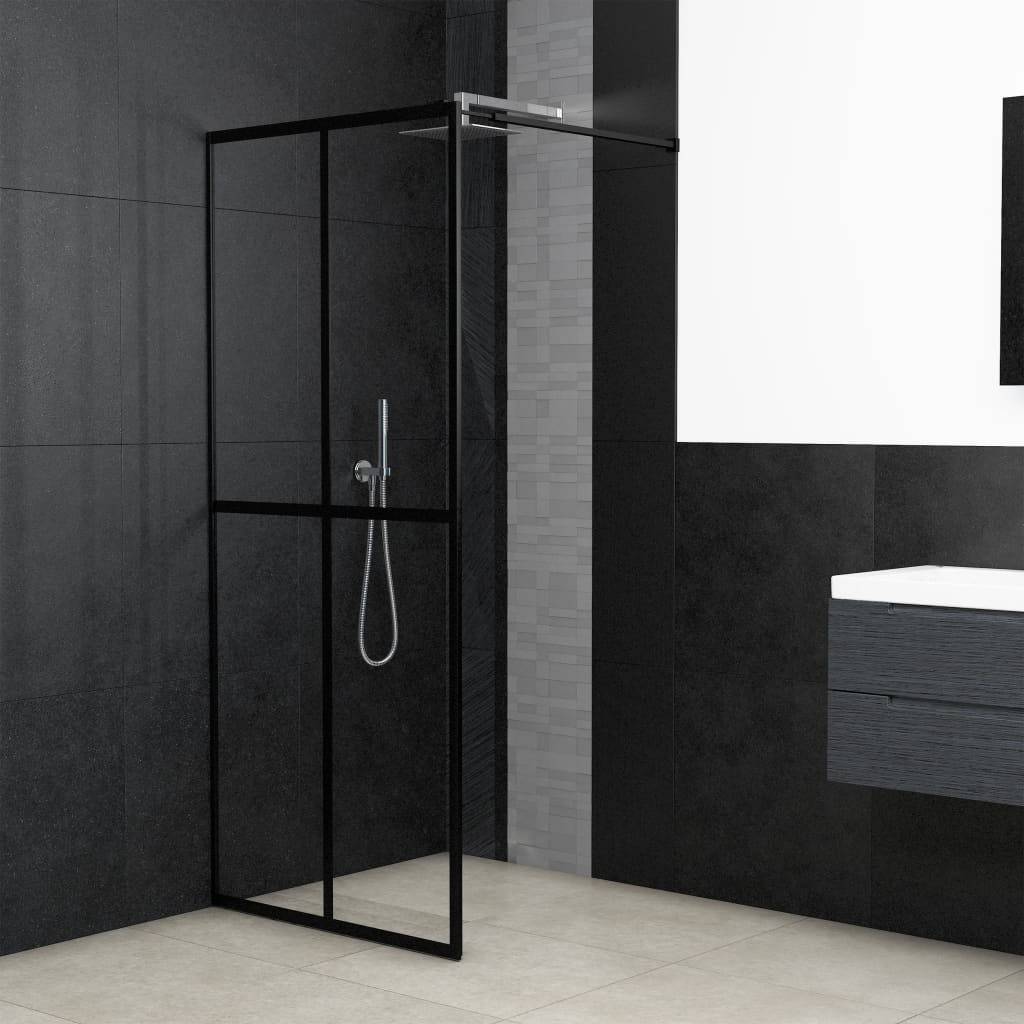 vidaXL Duschwand für Walk-in Dusche Klares Sicherheitsglas 80x195 cm