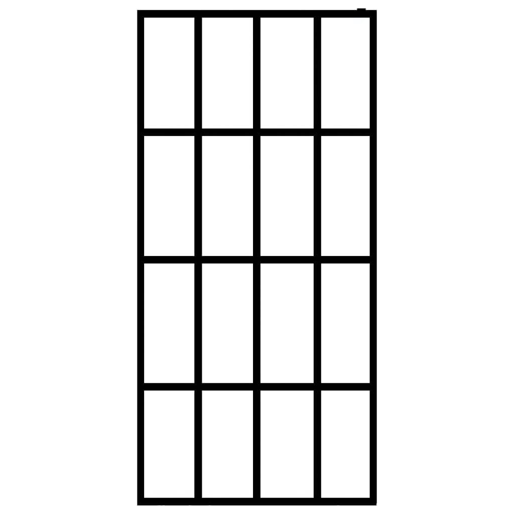 vidaXL Duschwand für Walk-in Dusche Mattes Sicherheitsglas 140x195 cm