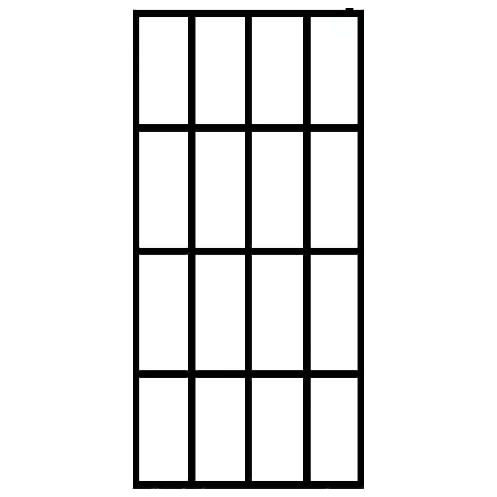 vidaXL Duschwand für Walk-in Dusche Mattes Sicherheitsglas 118x190 cm