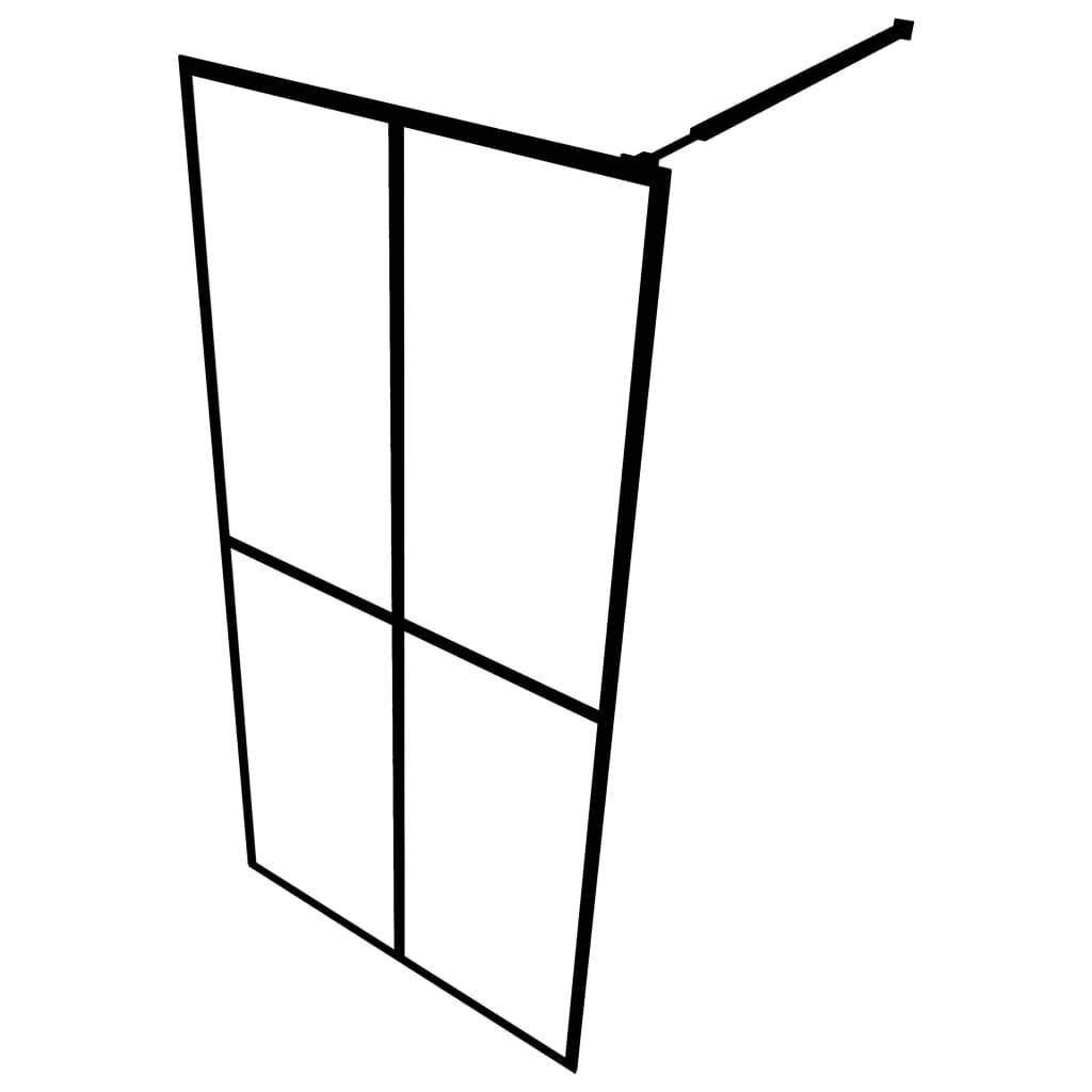 vidaXL Duschwand für Walk-in Dusche Mattes Sicherheitsglas 90x195 cm