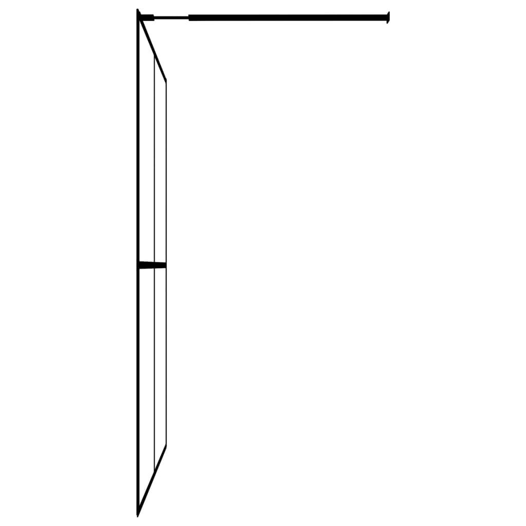 vidaXL Duschwand für Walk-in Dusche Mattes Sicherheitsglas 90x195 cm