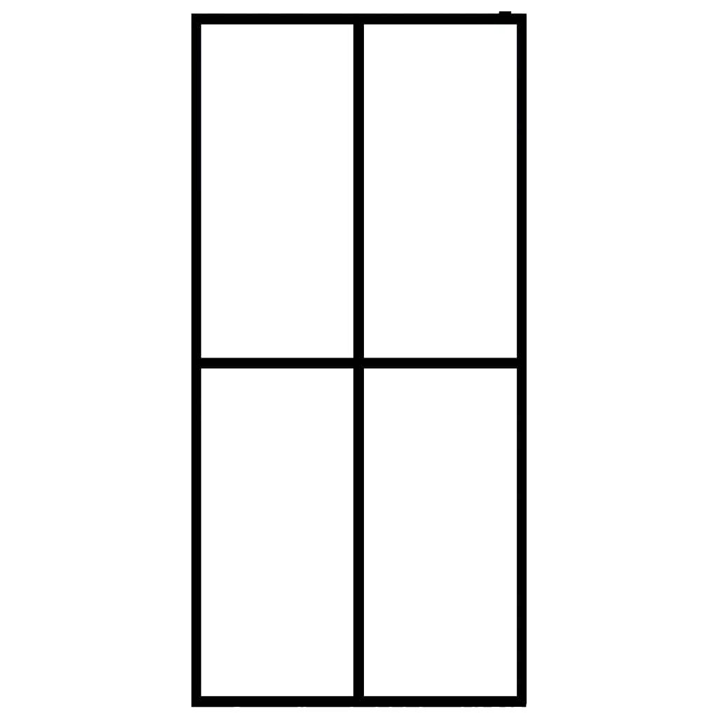 vidaXL Duschwand für Walk-in Dusche Mattes Sicherheitsglas 118x190 cm