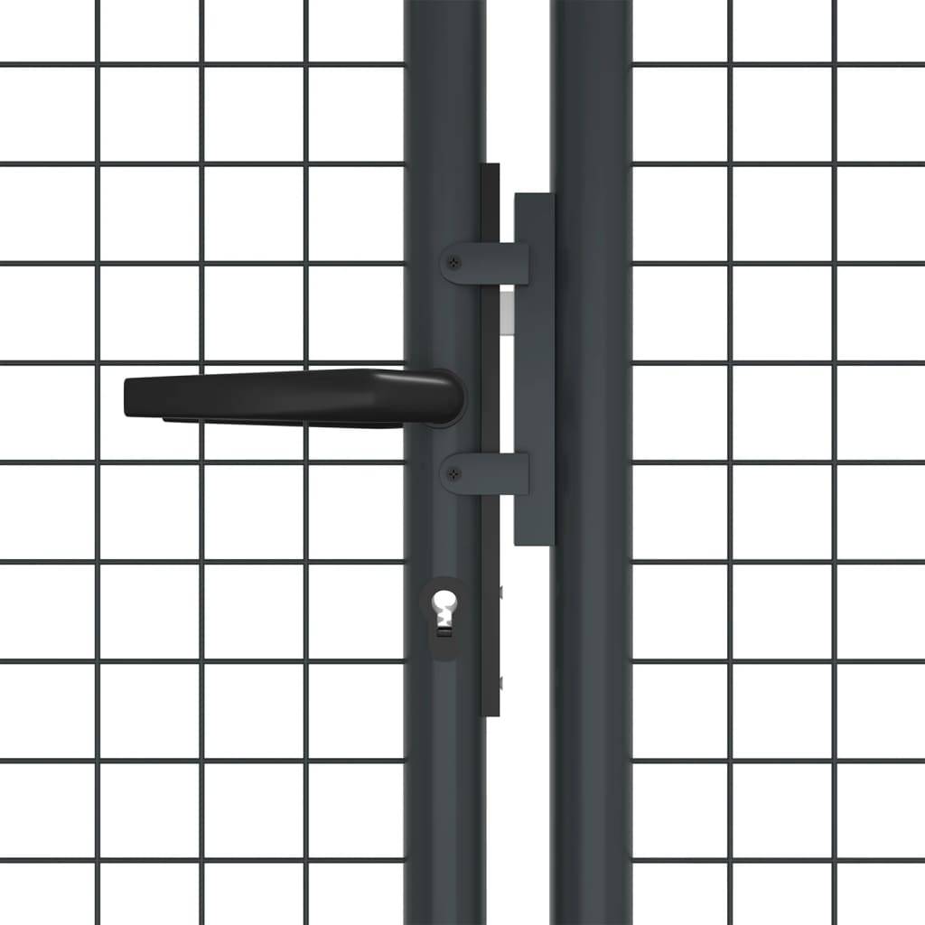 vidaXL Mesh-Gartentor Verzinkter Stahl 400 x 175 cm Grau