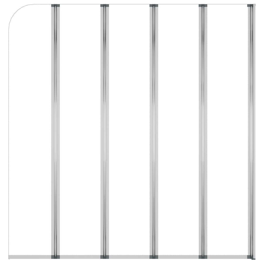 vidaXL Duschabtrennung 120x140 cm Hartglas Transparent