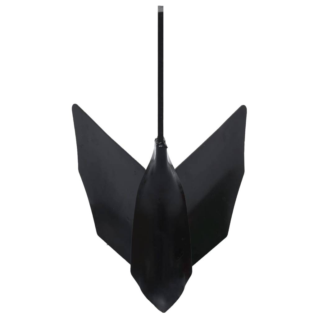 vidaXL Pflug-Zubehör Schwarz Metall