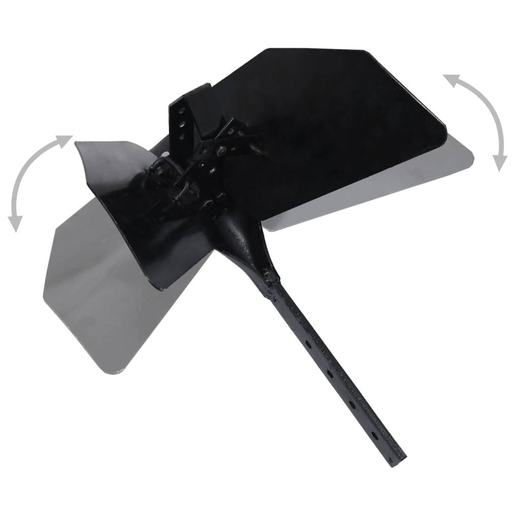 vidaXL Pflug-Zubehör Schwarz Metall