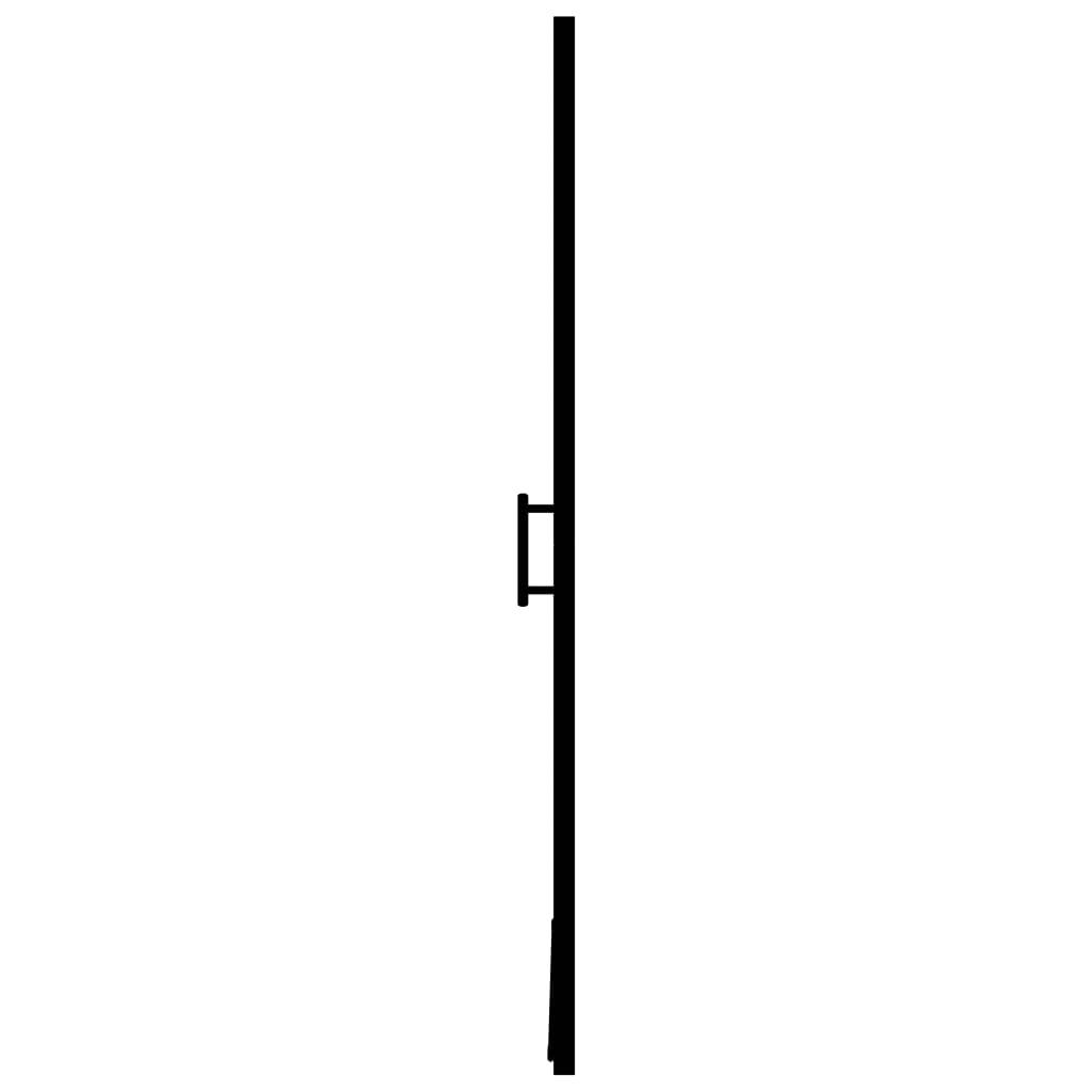 vidaXL Duschtür Mattes Hartglas 81x195 cm Schwarz