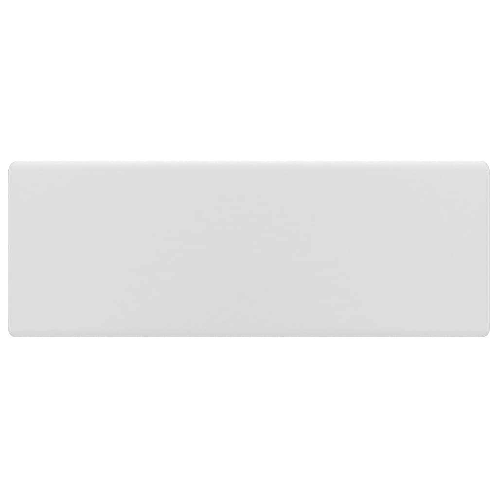 vidaXL Luxus-Waschbecken Überlauf Quadratisch Matt Weiß 41x41 cm