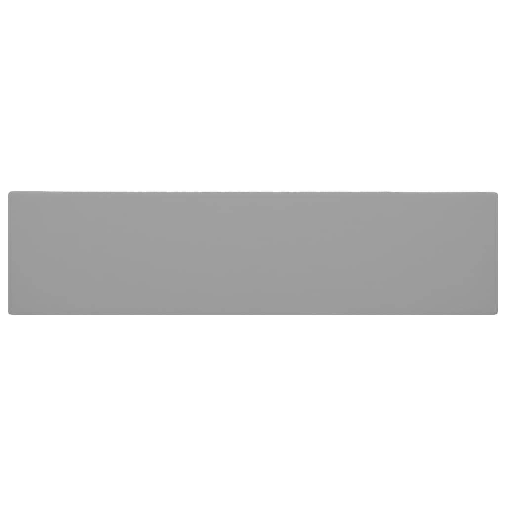 vidaXL Badezimmer-Waschbecken mit Überlauf Keramik Hellgrau