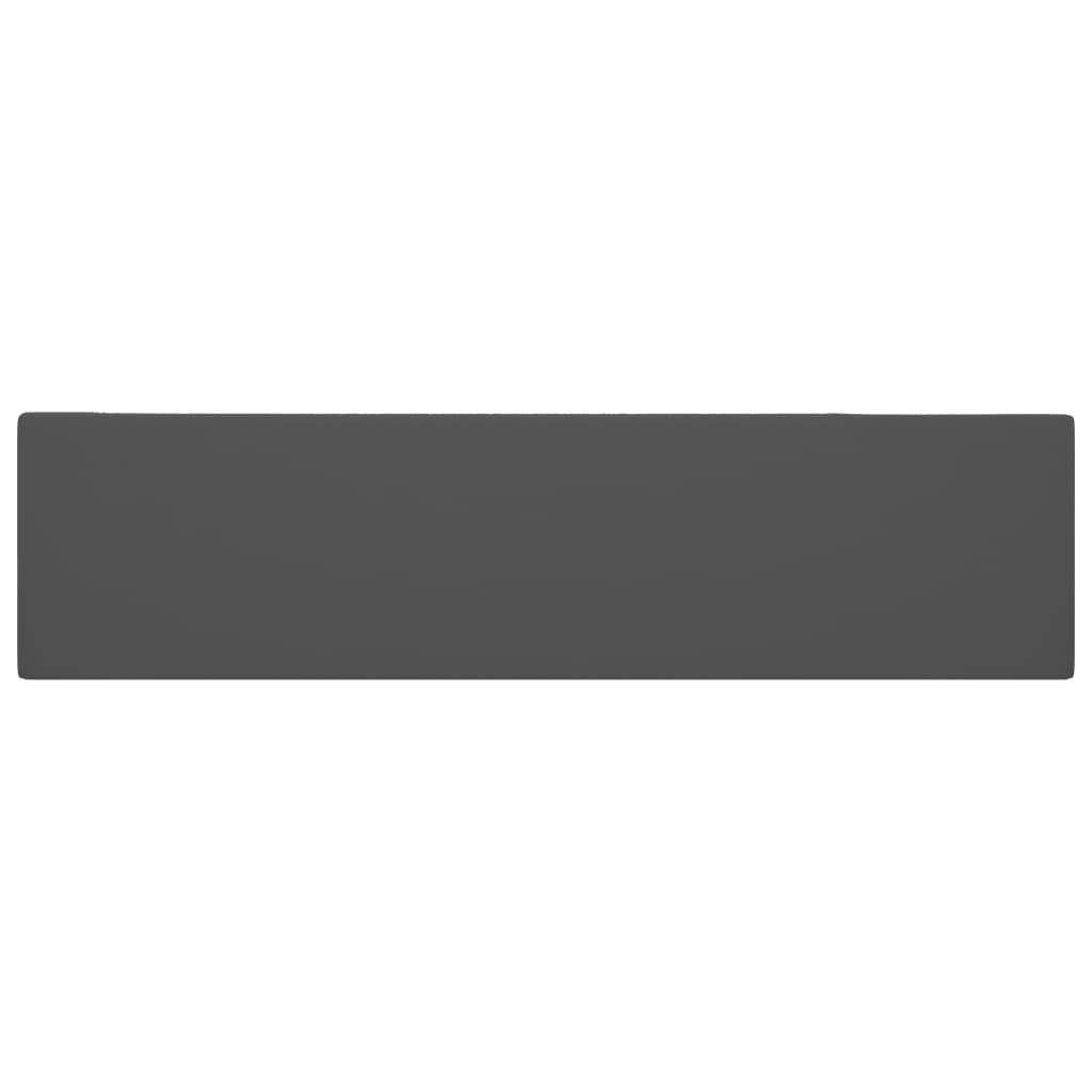 vidaXL Badezimmer-Waschbecken mit Überlauf Keramik Dunkelgrau