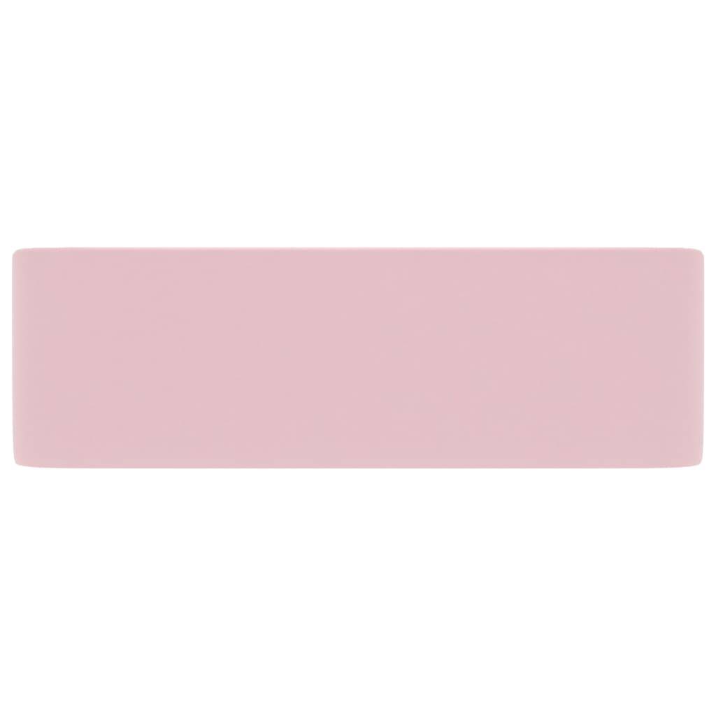 vidaXL Luxus-Waschbecken Matt Rosa 41x30x12 cm Keramik