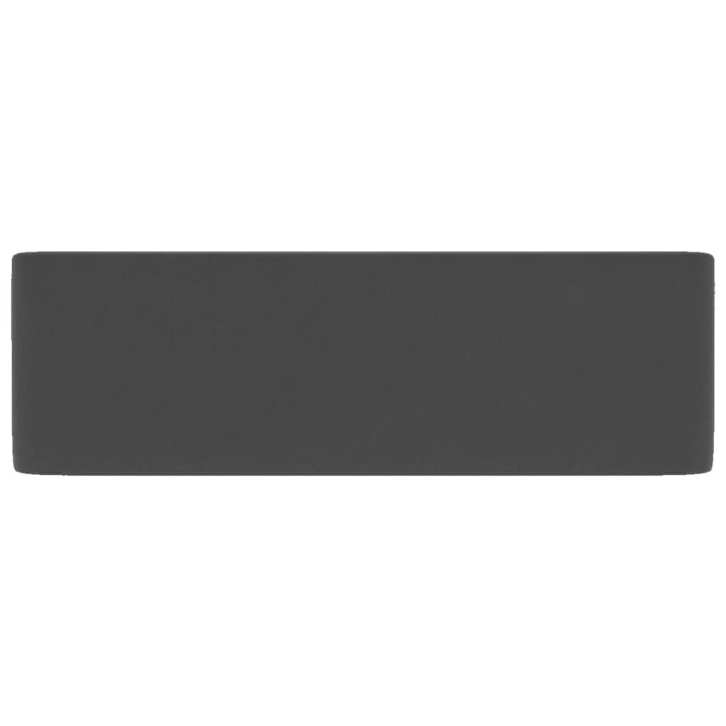 vidaXL Luxus-Waschbecken Matt Dunkelgrau 41x30x12 cm Keramik