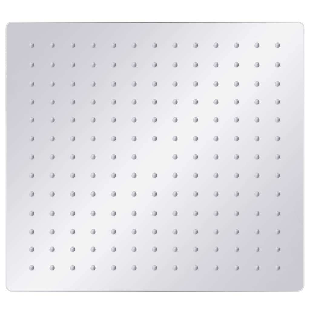 vidaXL Regenbrause Edelstahl 304 30x30 cm Quadrat