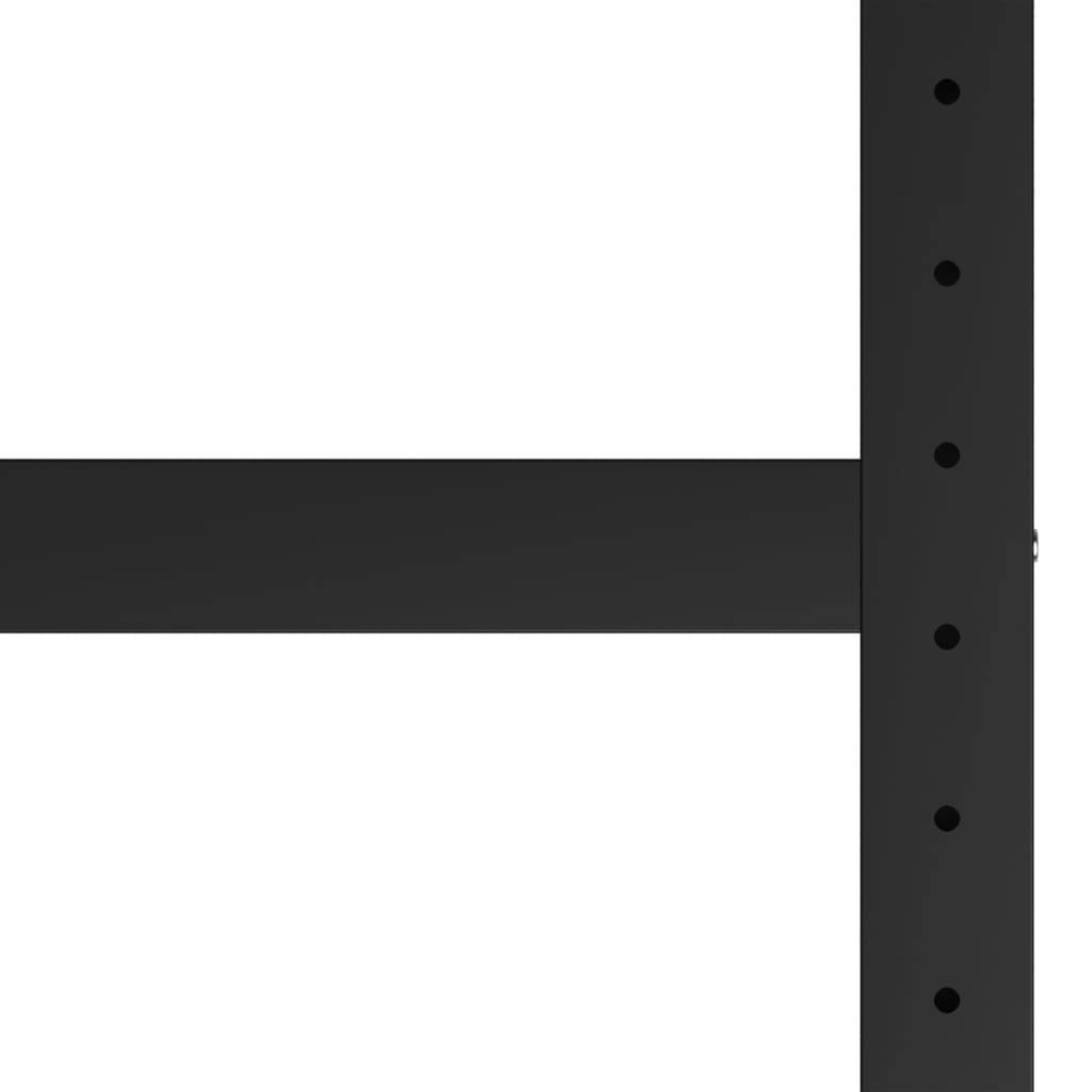 vidaXL Werkbankgestell Metall 120x57x79 cm Schwarz und Rot
