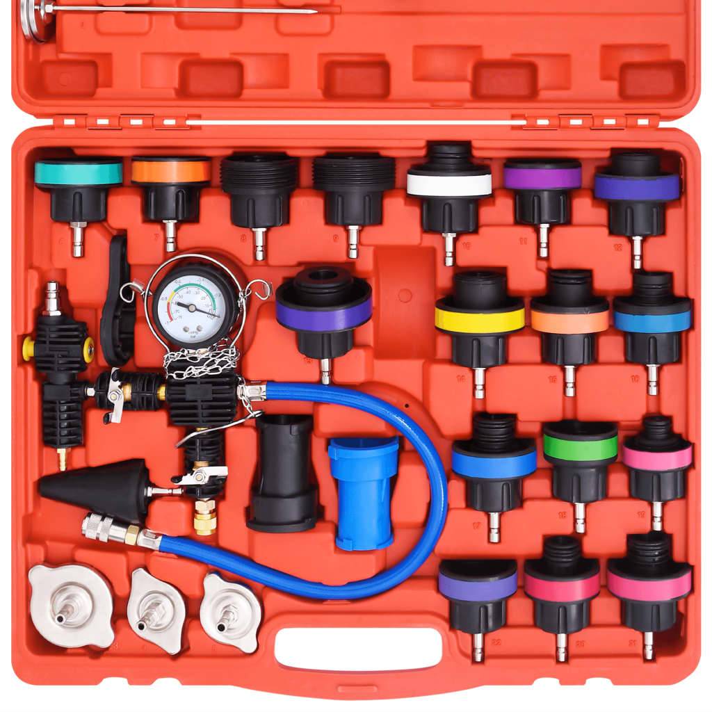 vidaXL 28-tlg. Drucktester Werkzeugset für Kühlsysteme