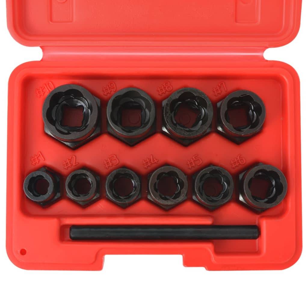 vidaXL 11tlg. Schraubenausdreher-Set für beschädigte Schrauben/Muttern
