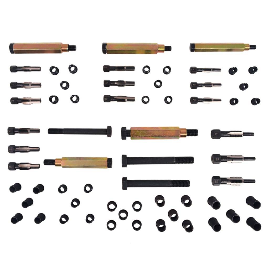 vidaXL Glühkerzengewinde-Reparaturset 63-tlg. M8 M9 M10 M12