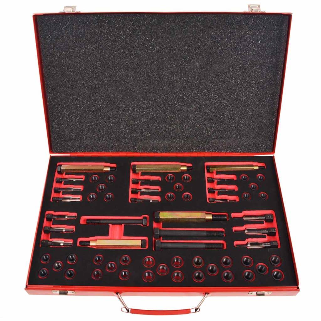 vidaXL Glühkerzengewinde-Reparaturset 63-tlg. M8 M9 M10 M12