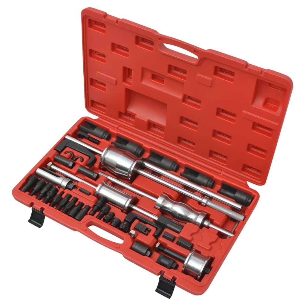 vidaXL Diesel-Einspritzdüsen-Abzieher Set Stahl